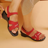 Aerowalk Women Sandals #0566 - RED