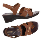 Aerowalk Women Tan High Heel Sandal with Back Closure (0566_TAN)