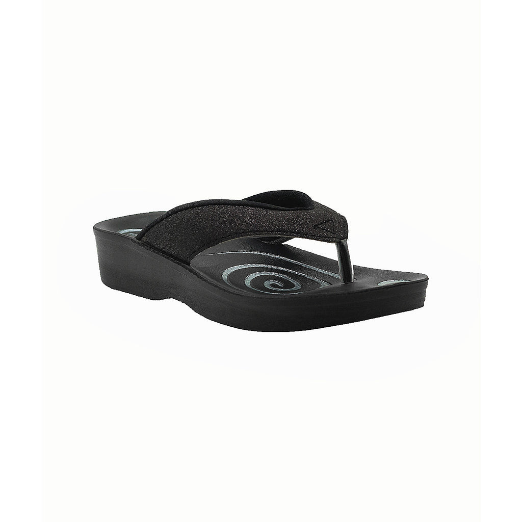 Aerowalk Women Slipper #0803 - BLACK