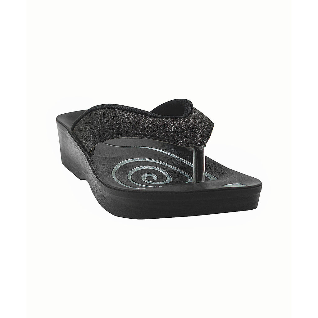 Aerowalk Women Slipper #0803 - BLACK