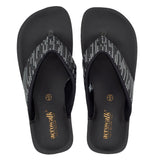 Aerowalk Women Black V-Shape Sandal with Polka Dotted Upper (0823_BLACK)