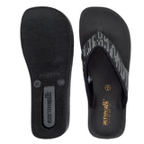 Aerowalk Women Black V-Shape Sandal with Polka Dotted Upper (0823_BLACK)