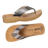 Aerowalk Women Slipper #08AP - GUN METAL