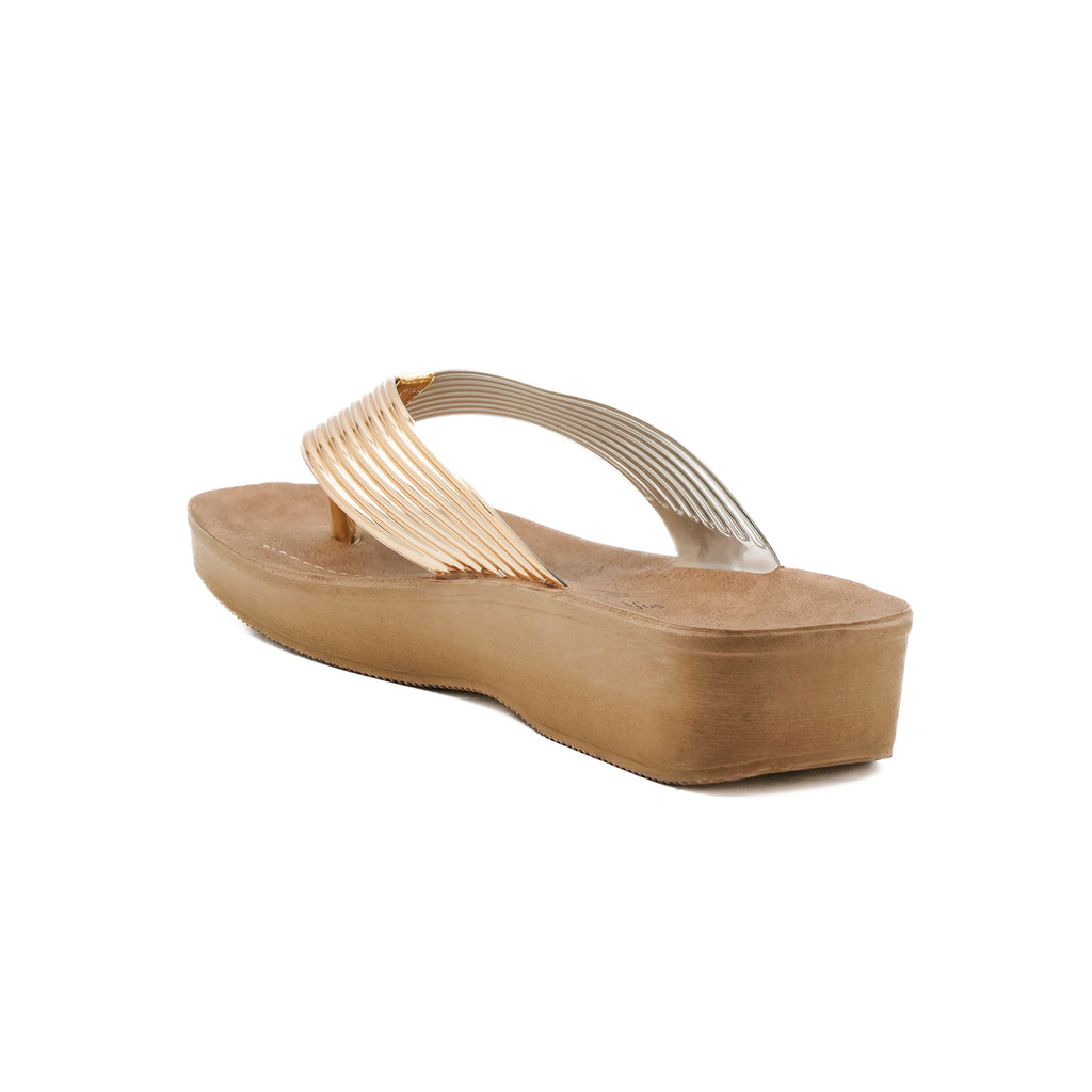 Aerowalk Women Slipper #08AP - GOLD