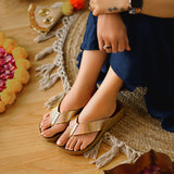 Aerowalk Women Slipper #08AP - GOLD