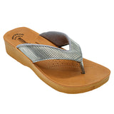 Aerowalk Women Grey Slip-On Sandal with Checkered Upper (08FK_GREY)