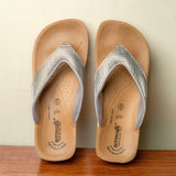 Aerowalk Women Grey Slip-On Sandal with Checkered Upper (08FK_GREY)