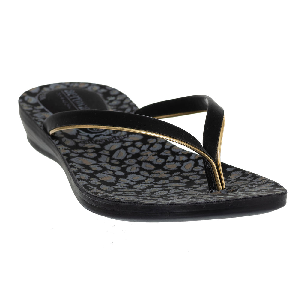 Aerowalk Women Black Printed Slipper (11E3_BLACK)