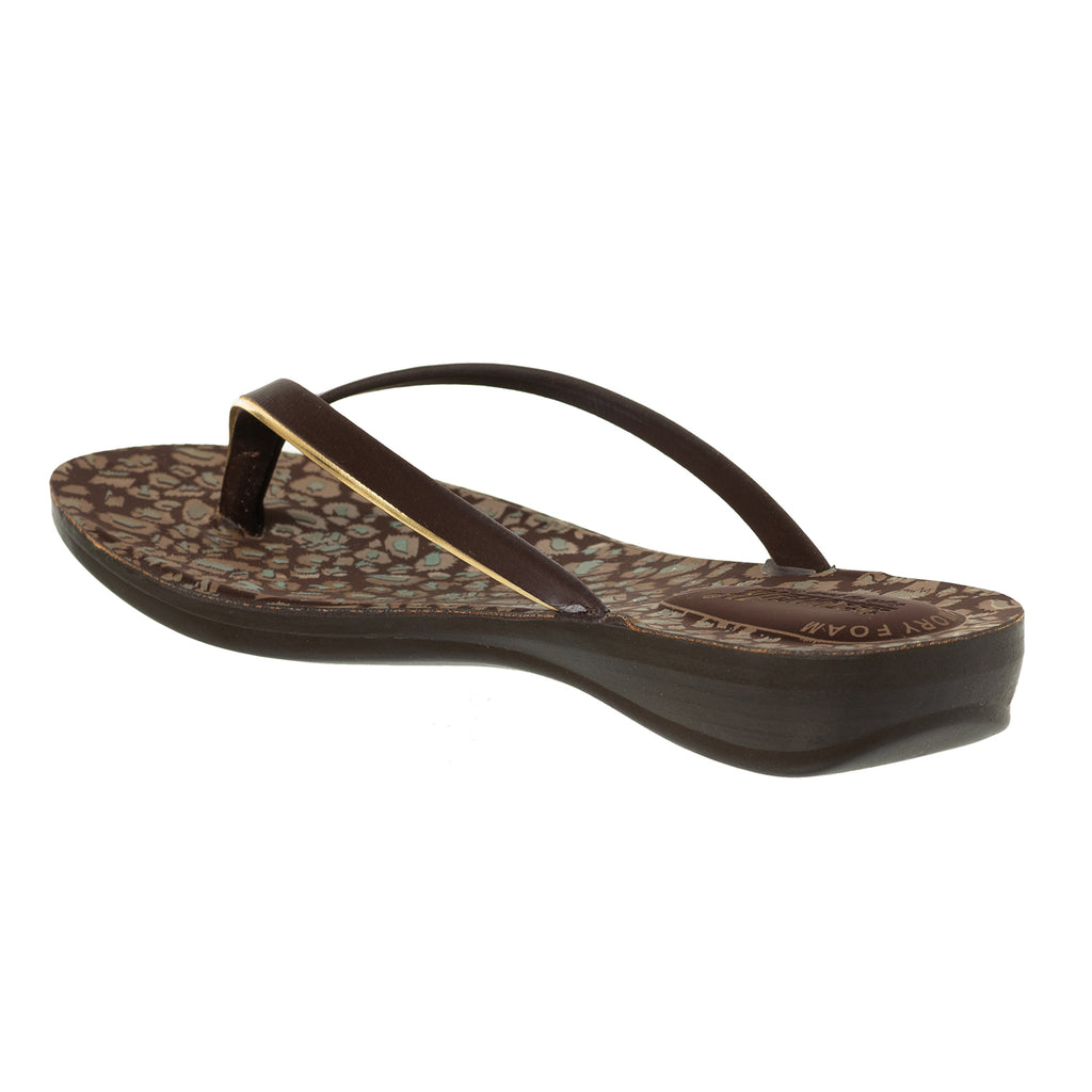 Aerowalk Women Brown Printed Slipper (11E3_BROWN)