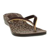 Aerowalk Women Brown Printed Slipper (11E3_BROWN)