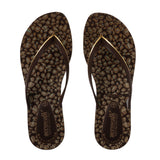 Aerowalk Women Brown Printed Slipper (11E3_BROWN)