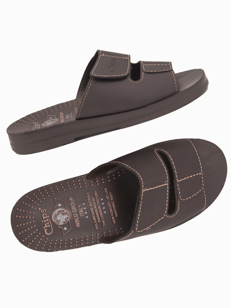 Chips Men Slipper #3114 - BROWN