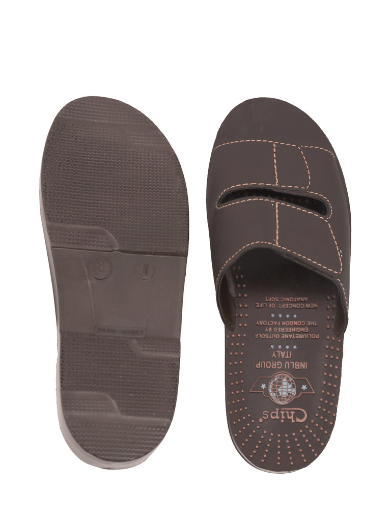 Chips Men Slipper #3114 - BROWN