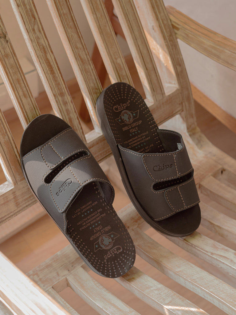 Chips Men Slipper #3114 - BROWN