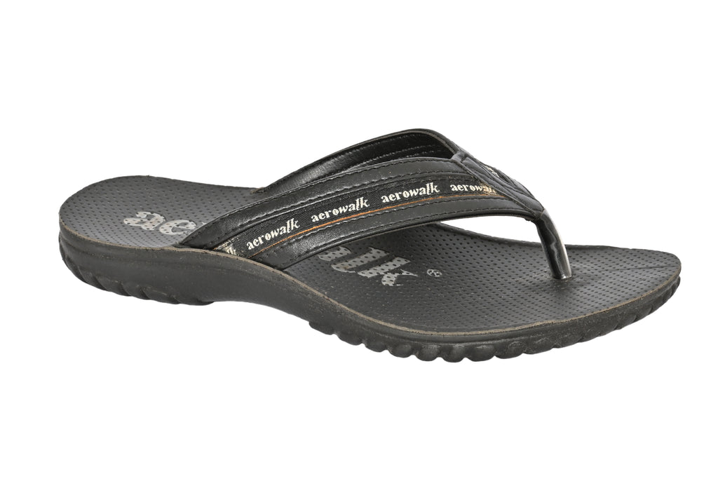 Aerowalk Men Slipper #58M3 - BLACK