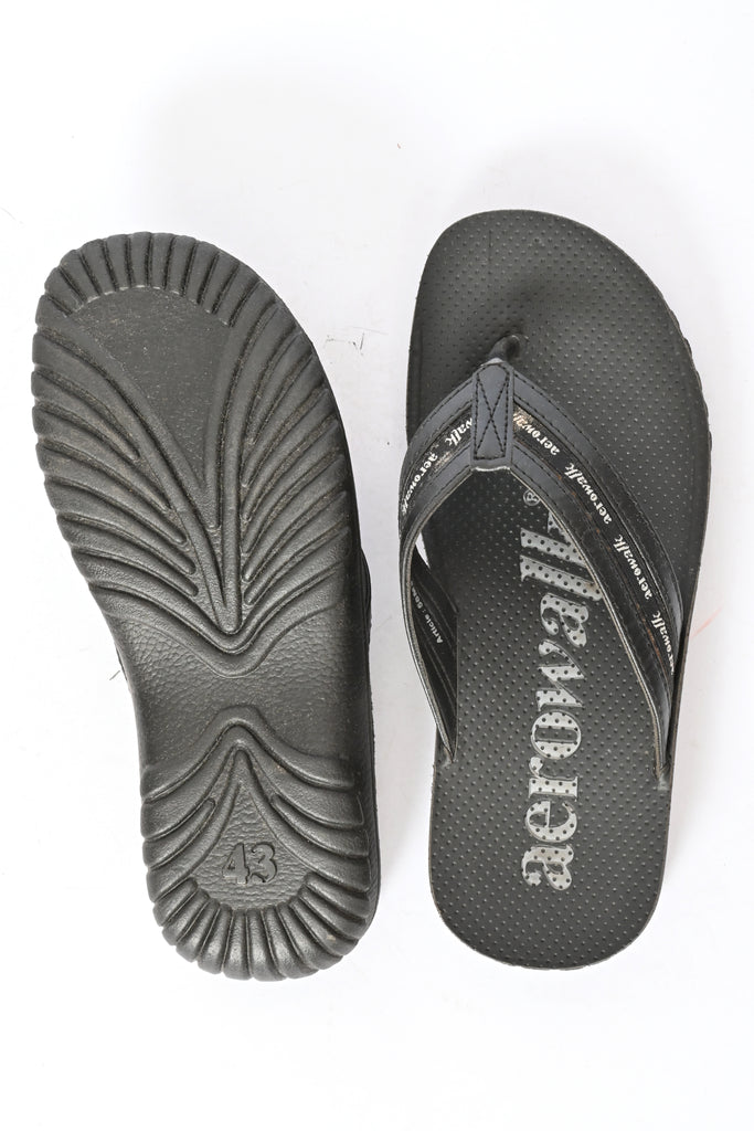 Aerowalk Men Slipper #58M3 - BLACK