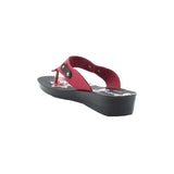 Inblu Women Slipper #91J3 - RED & BLACK