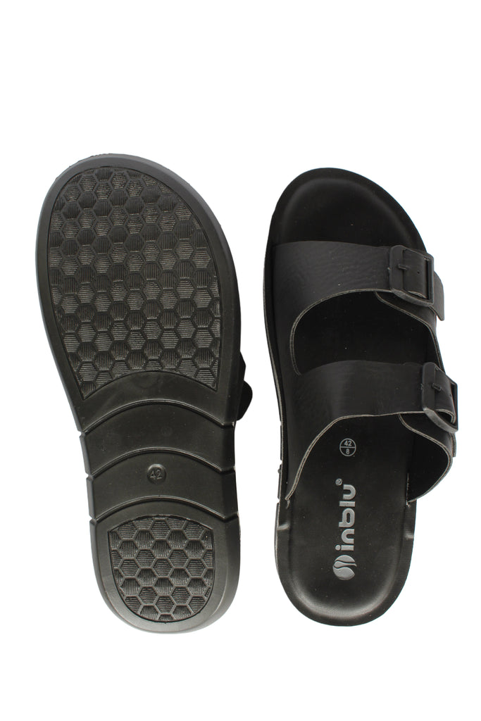 Inblu BLACK Slipper with slip-on for male