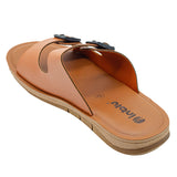 Inblu Men Tan Sandal with Double Buckle Styling (9738_TAN)