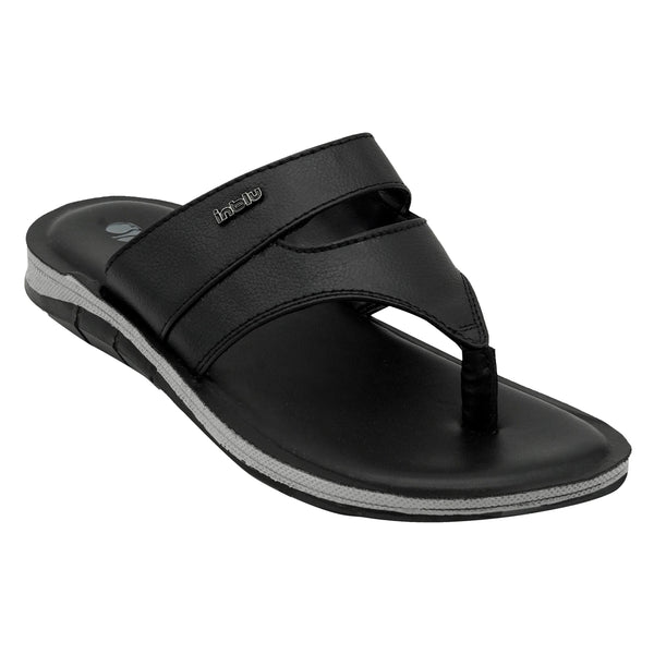 Inblu Men Black V-Shape Sandal (9741_BLACK) – The Condor  display picture 2