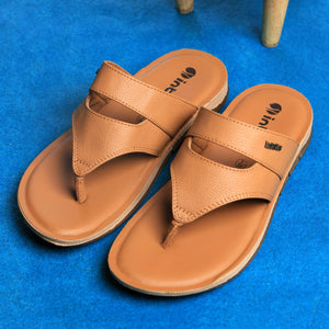 Inblu Men Tan V-Shape Sandal (9741_TAN)