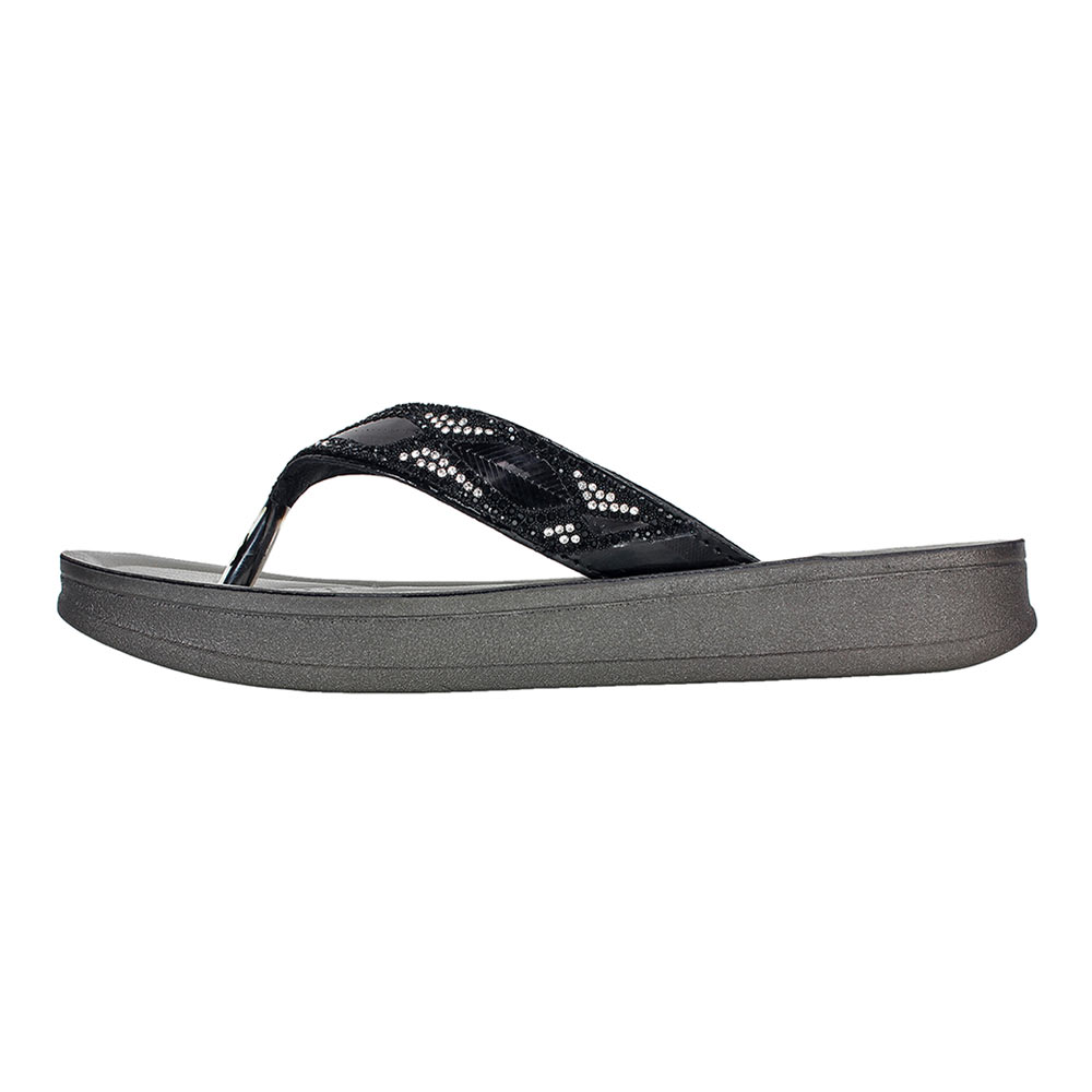Aerowalk Women Slipper #DI14 - BLACK