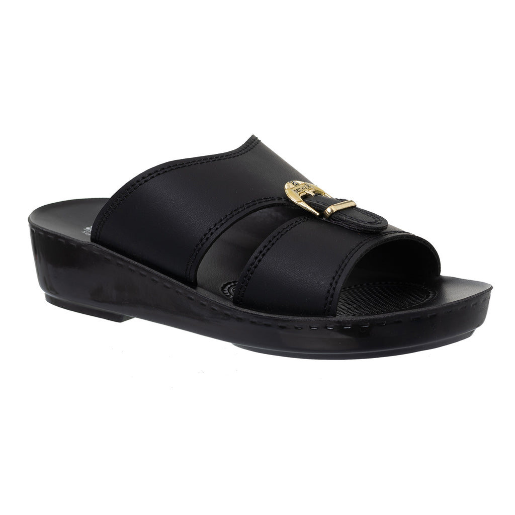 Aerowalk Men Black Sandal (AR01_BLACK)