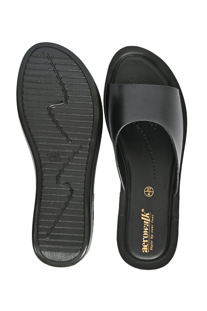 Aerowalk BLACK Slipper with slip-on for female