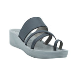 Aerowalk Women Grey Toe Ring  Sandal with Slip-on Closure (AT16_GREY)