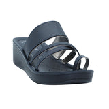 Aerowalk Women Navy Blue Toe Ring  Sandal with Slip-on Closure (AT16_N.BLUE)