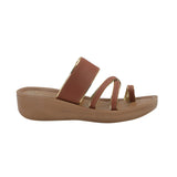 Aerowalk Women Tan Toe Ring  Sandal with Slip-on Closure (AT16_TAN)