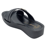 Aerowalk Women Black Open Toe Sandal with Buckle Styling Upper (AT19_BLACK)