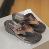 Aerowalk Women Copper Thong Style Sandal with Metallic Finish Upper (AT43_COPPER)