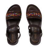 Aerowalk Women Brown Wedges Sandal (AT84_BROWN)