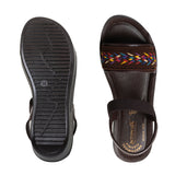 Aerowalk Women Brown Wedges Sandal (AT84_BROWN)