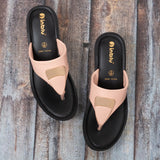 Inblu Women Pink T-Shape Wedges Sandal with Embelished Upper Styling (AX03_PINK)