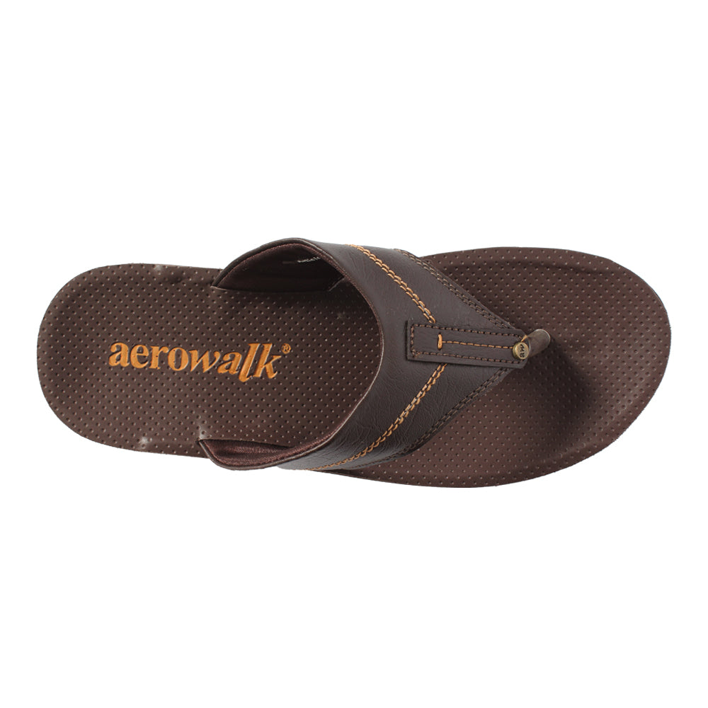 Aerowalk Men Slipper #HR70 - BROWN