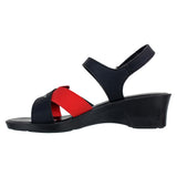 Aerowalk Women Sandals #05A5 - BLACK & RED