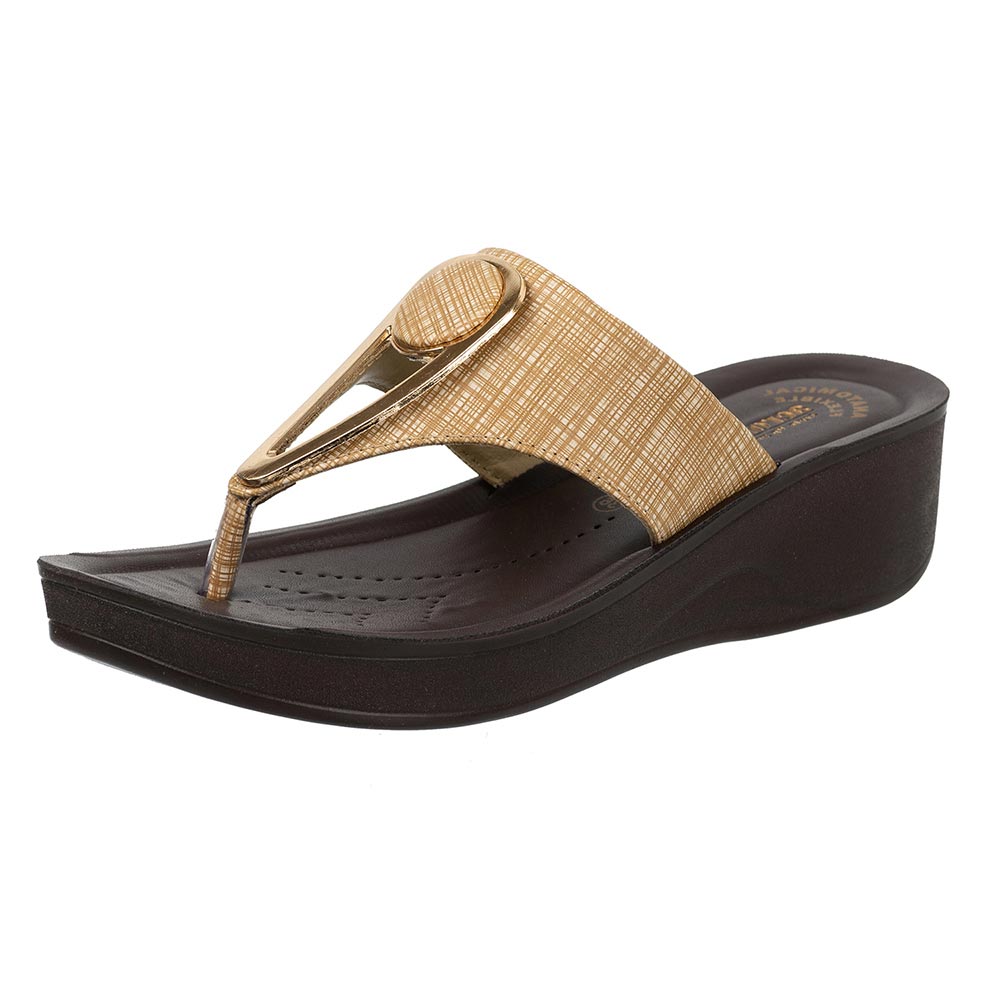 Aerowalk Women Slippers #AT67 - BEIGE