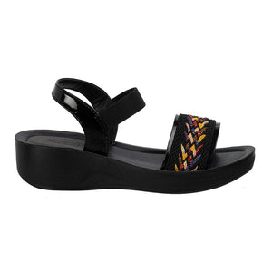 Aerowalk Women Sandal #AT84 - BLACK