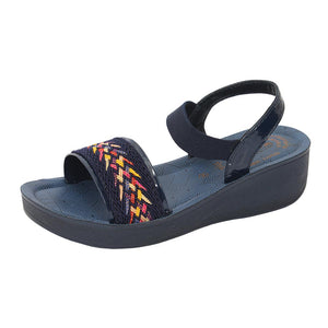 Aerowalk Women Sandal #AT84 - NAVY BLUE