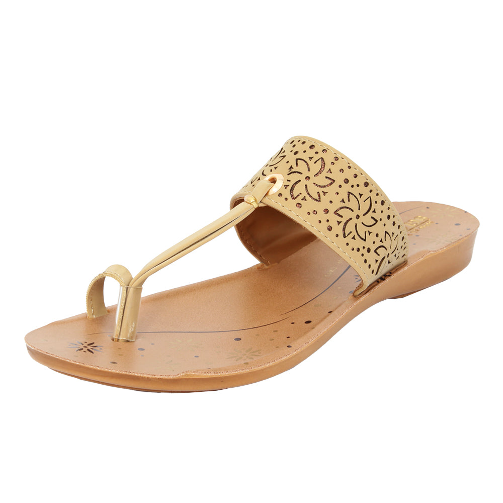 Aerowalk Women Slippers #CN47 - PALE YELLOW