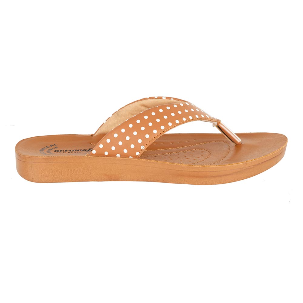 Aerowalk Women Slipper #MZS4 - DARK TAN