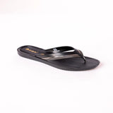Inblu Women Black V-Style Slip-On Sandal With Colorblock Upper (BM09_BLACK)