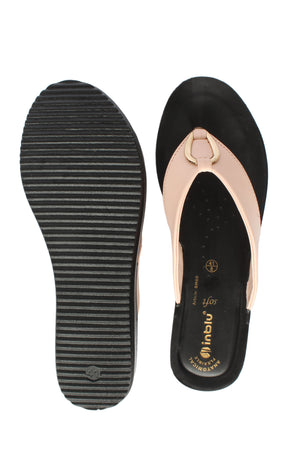 Inblu NUDE PINK Slipper with slip-on for female