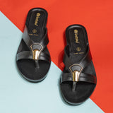 Inblu BLACK Slipper with slip-on for female