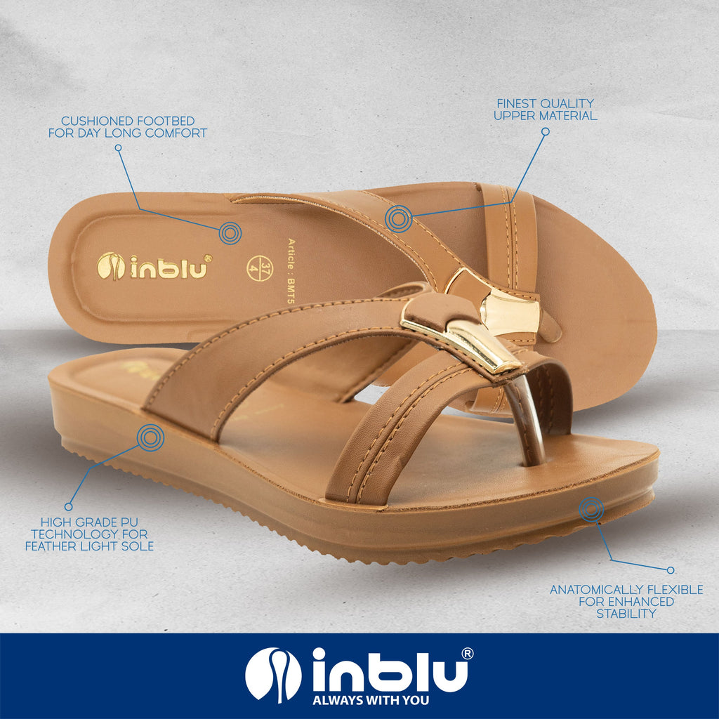 Inblu BLACK Slipper with slip-on for female