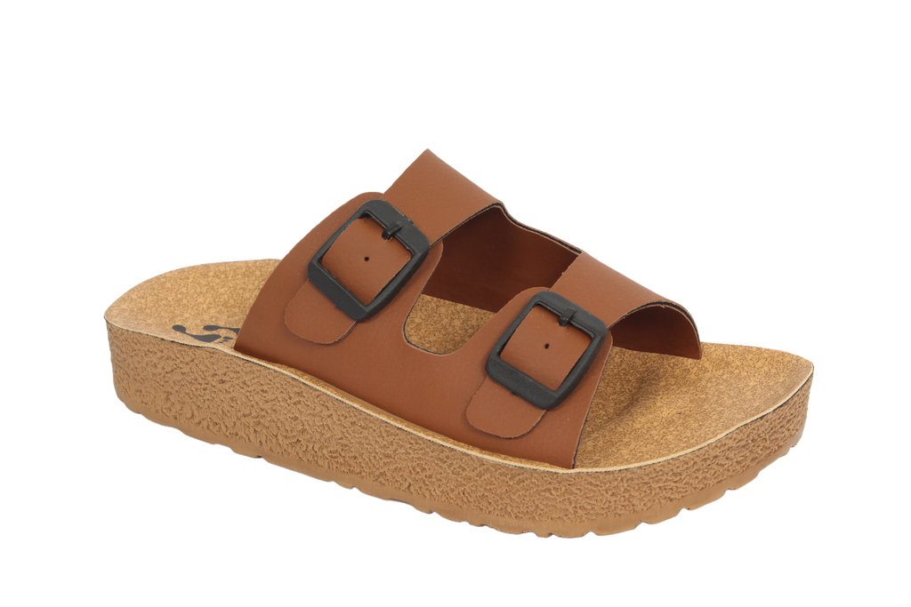 Aerowalk TAN Slipper with slip-on for female
