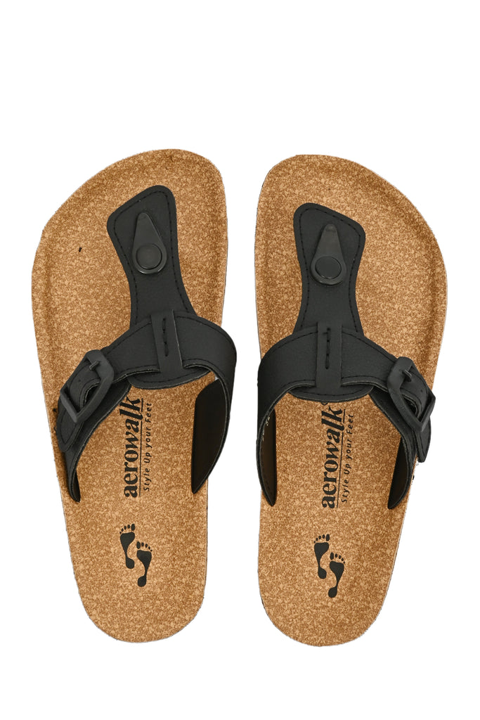 Aerowalk BLACK Slipper with slip-on for female