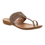 Aerowalk Women Purple Haze Toe Ring Flat Sandal with Laser Cut Upper (CN47_PURPLE HAZE)